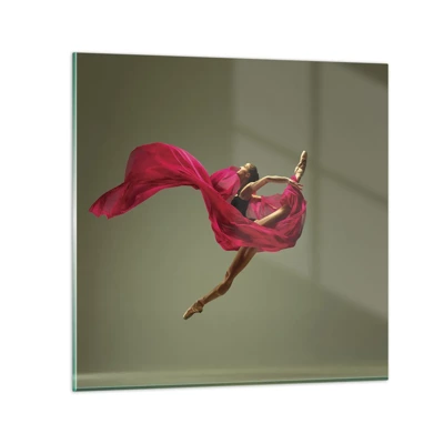 Glass picture - Dancing Flame - 30x30 cm