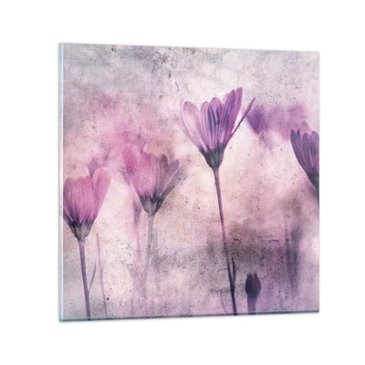 Glass picture - Dream of Flowers - 60x60 cm