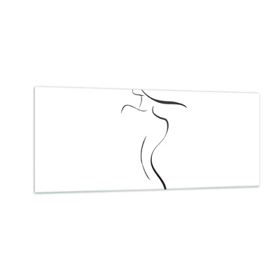 Glass picture - Elusive Like a Wave - 100x40 cm
