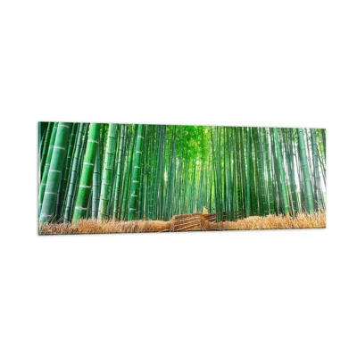 Glass picture - Essence of Asian Nature - 90x30 cm