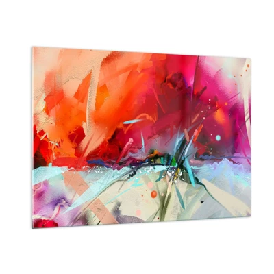 Glass picture - Explosion of Lights and Colours - 100x70 cm