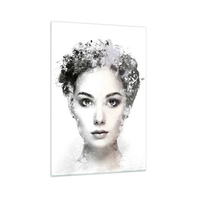 Glass picture - Extremely Stylish Portrait - 70x100 cm