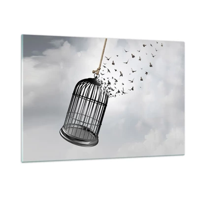 Glass picture - Faith…Hope…Freedom! - 120x80 cm