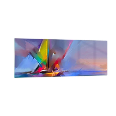 Glass picture - Flew like s Bird - 140x50 cm