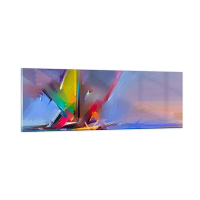 Glass picture - Flew like s Bird - 90x30 cm