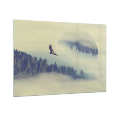 Glass picture - Flying Eagle  - 100x70 cm