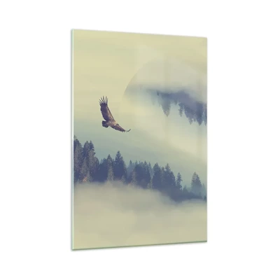 Glass picture - Flying Eagle  - 80x120 cm