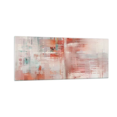 Glass picture - Foggy but Pink - 100x40 cm