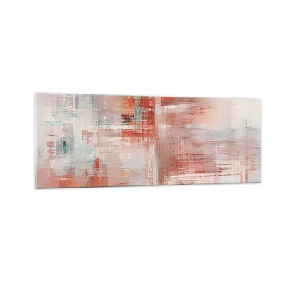 Glass picture - Foggy but Pink - 140x50 cm