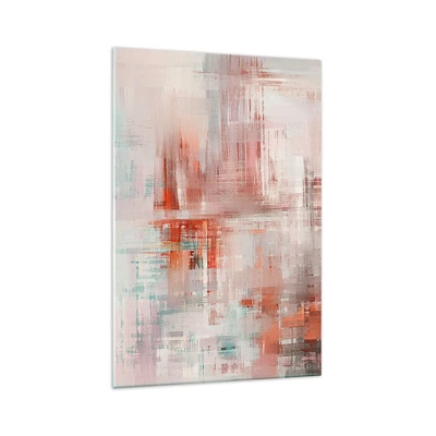 Glass picture - Foggy but Pink - 70x100 cm