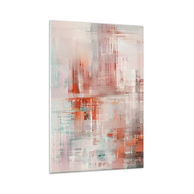 Glass picture - Foggy but Pink - 80x120 cm