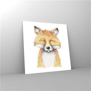 Glass picture - Fox Moods - 40x40 cm