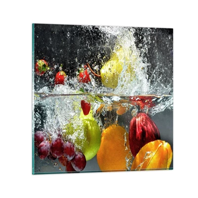 Glass picture - Fruity Refreshment - 30x30 cm