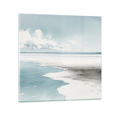 Glass picture - Gentle Tide - 30x30 cm