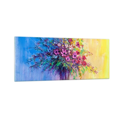 Glass picture - Gift from Summer Meadow - 100x40 cm