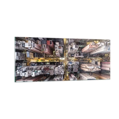 Glass picture - Greetings from Hong Kong - 100x40 cm