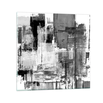 Glass picture - Grey is Beautiful - 40x40 cm