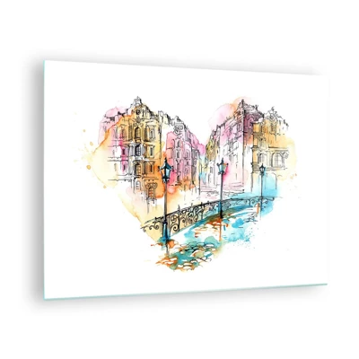 Glass picture - Heart of a City - 70x50 cm