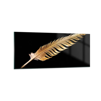Glass picture - High-Class Feather - 120x50 cm