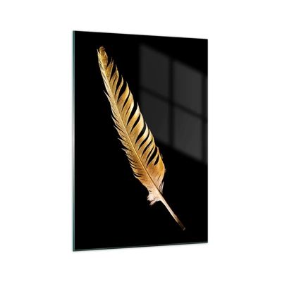 Glass picture - High-Class Feather - 70x100 cm