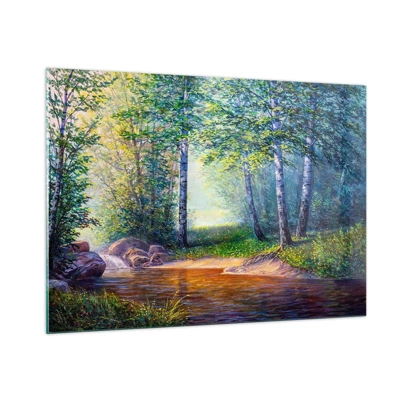 Glass picture - Idyllic Scenery - 100x70 cm