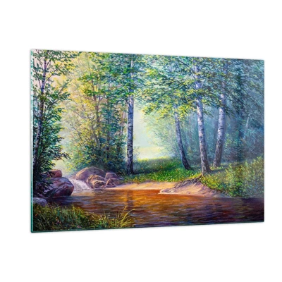 Glass picture - Idyllic Scenery - 120x80 cm