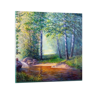 Glass picture - Idyllic Scenery - 70x70 cm