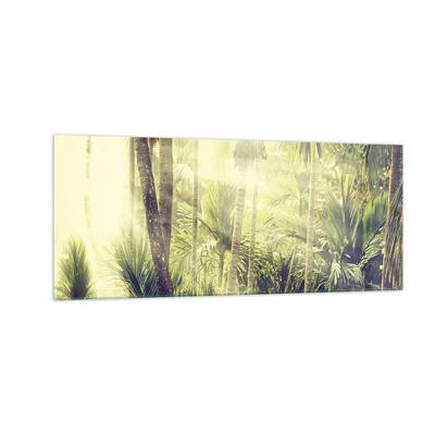 Glass picture - In Green Heat - 100x40 cm