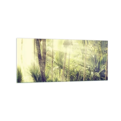 Glass picture - In Green Heat - 120x50 cm