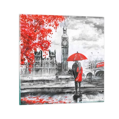 Glass picture - In Love with London - 50x50 cm