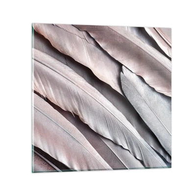 Glass picture - In Pink Silverness - 30x30 cm