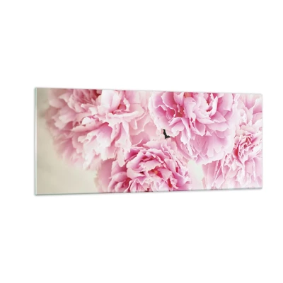 Glass picture - In Pink  Splendour - 100x40 cm