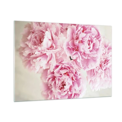 Glass picture - In Pink  Splendour - 100x70 cm