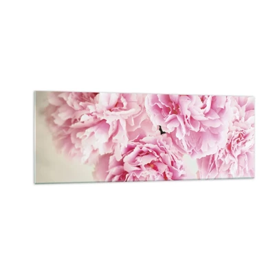Glass picture - In Pink  Splendour - 140x50 cm