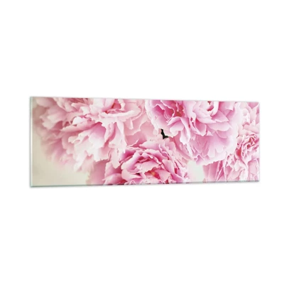 Glass picture - In Pink  Splendour - 90x30 cm