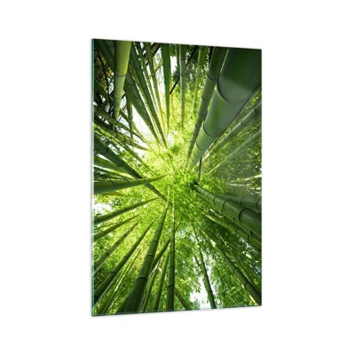 Glass picture - In a Bamboo Forest - 70x100 cm