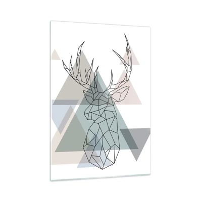 Glass picture - In a Geometrical Forest - 50x70 cm