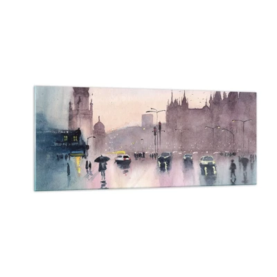 Glass picture - In a Rainy Fog - 100x40 cm