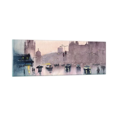 Glass picture - In a Rainy Fog - 90x30 cm
