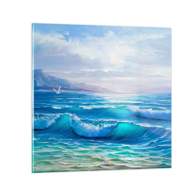 Glass picture - It Brings Bliss - 70x70 cm