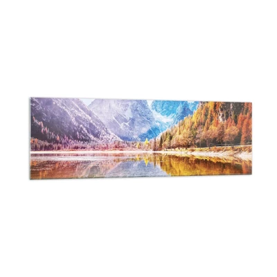 Glass picture - It's Autumn in the Mountains - 160x50 cm