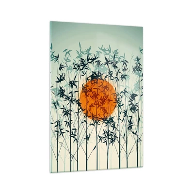 Glass picture - Japanese Sun - 70x100 cm