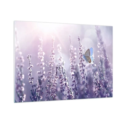 Glass picture - Kiss of a Butterfly - 100x70 cm