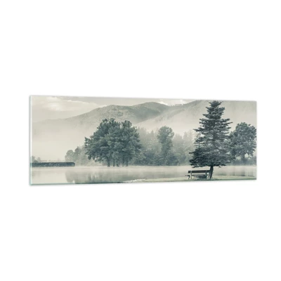 Glass picture - Lake Is Still Asleep - 90x30 cm