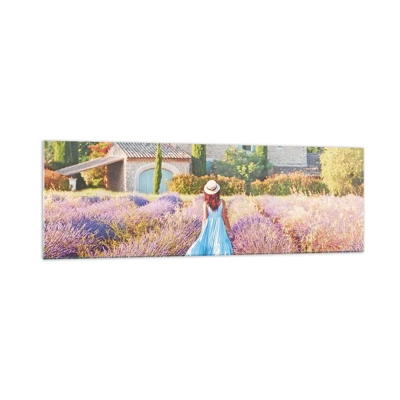 Glass picture - Lavender Girl - 160x50 cm