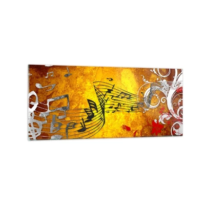 Glass picture - Let the Music Flow - 120x50 cm