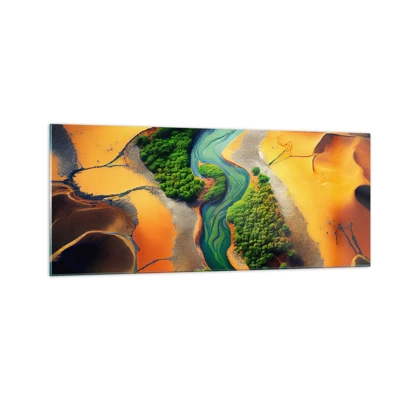 Glass picture - Life-giving River - 100x40 cm