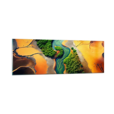 Glass picture - Life-giving River - 90x30 cm