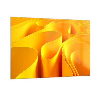 Glass picture - Like Waves of the Sun - 120x80 cm