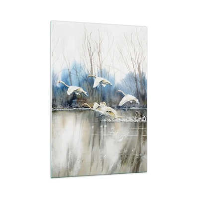 Glass picture - Like in a Fairy Tale about Wild Swans - 70x100 cm